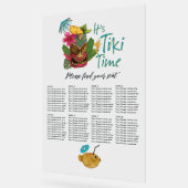 Tropical Tiki Time Luau Summer Beach Hochzeit Acrylschild (Winkel)