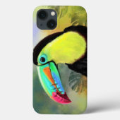 Tropical Toco Toucan Bird iPhone Case (Rückseite)