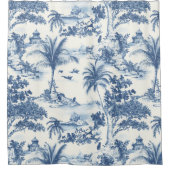Tropical Toile De Jouy Duschvorhang (Vorderseite)