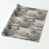 Tropical Toile de Jouy Geschenkpapier (Ungerollt)