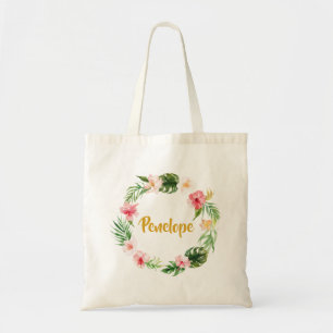 Tropical Tote Bag, Brautparty Geschenk Personalisi Tragetasche