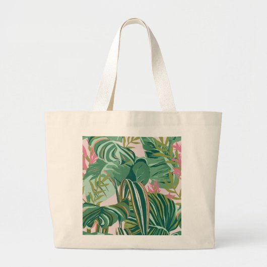 Tropical Tote Bag Jumbo Stoffbeutel (Vorne)