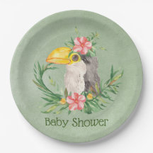 Tropical Toucan Bird Floral Baby Dusche