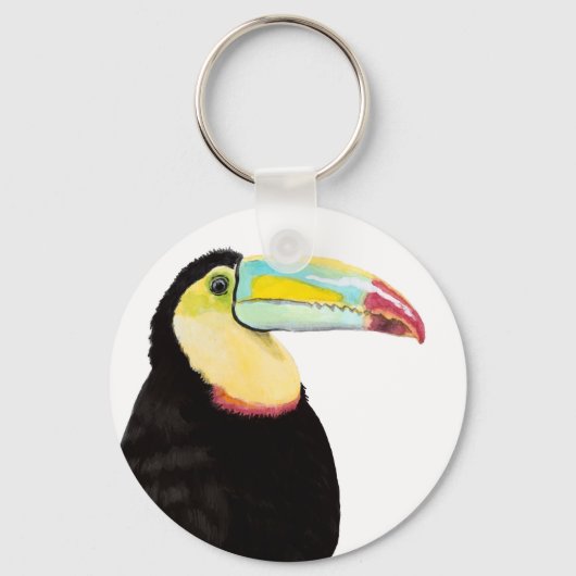 Tropical Toucan Bird Schlüsselanhänger (Vorderseite)