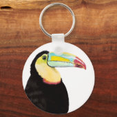 Tropical Toucan Bird Schlüsselanhänger (Vorderseite)