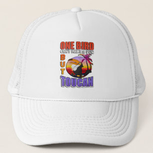 Tropical Toucan Bird Vintag Funny Toucan Bird Pub Truckerkappe