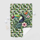 Tropical Toucan Birds. Golfhandtuch (Insitu)