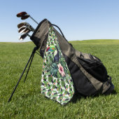 Tropical Toucan Birds. Golfhandtuch (Gras)
