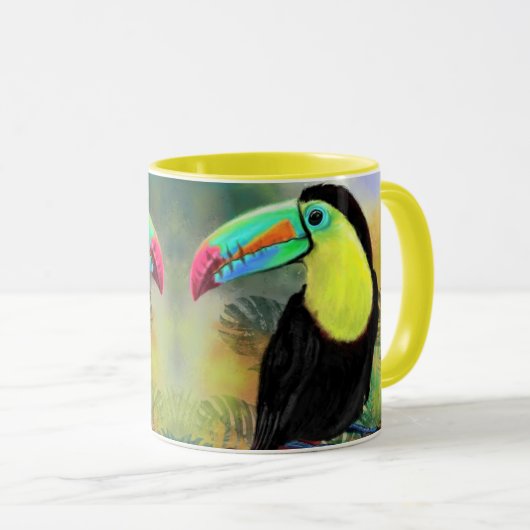 Tropical Toucan Coffee Tasse (VorderseiteRechts)