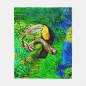Tropical Toucan Fleece Blanket (Vorderseite)