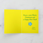 Tropical Toucan Frohe Weihnachten Karte (Innenseite)