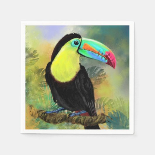 Tropical Toucan Napkins Serviette (Vorderseite)