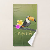 Tropical Toucan Pura Vida Design Handtuch Set (Handtuch)