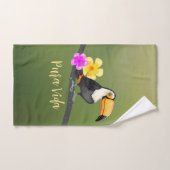 Tropical Toucan Pura Vida Design Handtuch Set (Handtuch)