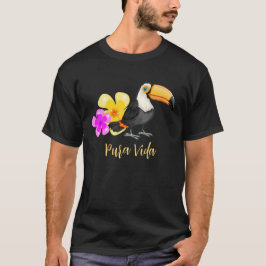 Tropical Toucan Pura Vida Design T-Shirt