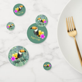 Tropical Toucan Pura Vida Design Table Confetti Konfetti