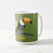 Tropical Toucan Pura Vida Kaffeetasse (VorderseiteRechts)