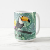 Tropical Toucan Pura Vida Kaffeetasse (VorderseiteRechts)