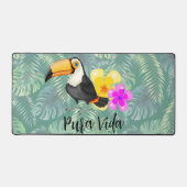 Tropical Toucan Pura Vida Schreibtischunterlage (Vorderseite)