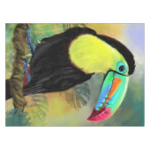 Tropical Toucan Tableclout Tischdecke (Vorderseite (Horizontal))