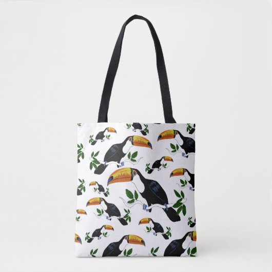 Tropical Toucans Pattern - spielerisches Jungle De Tasche (Vorderseite)