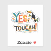 Tropical Toucans - Playful Jungle Aufkleber (Blatt)