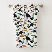 Tropical Toucans - Playful Jungle Badhandtuch Set (Insitu)