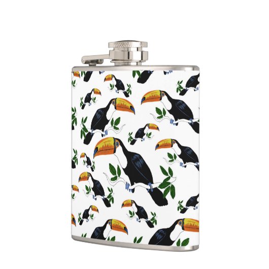 Tropical Toucans - Playful Jungle Flachmann (Links)