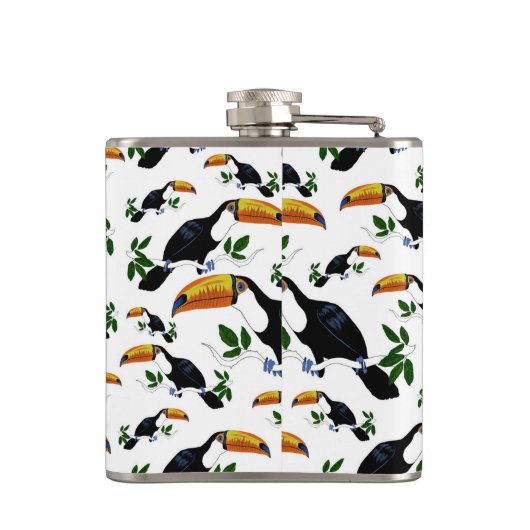Tropical Toucans - Playful Jungle Flachmann (Rückseite)