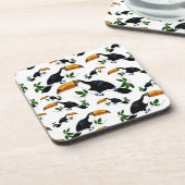 Tropical Toucans - Playful Jungle Getränkeuntersetzer (Linke Seite)