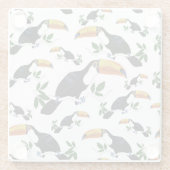 Tropical Toucans - Playful Jungle Glasuntersetzer (Rückseite)