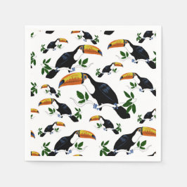 Tropical Toucans - Playful Jungle Serviette