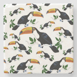 Tropical Toucans - Playful Jungle Steinuntersetzer