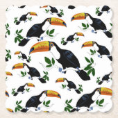 Tropical Toucans - Playful Jungle Untersetzer (Vorderseite)