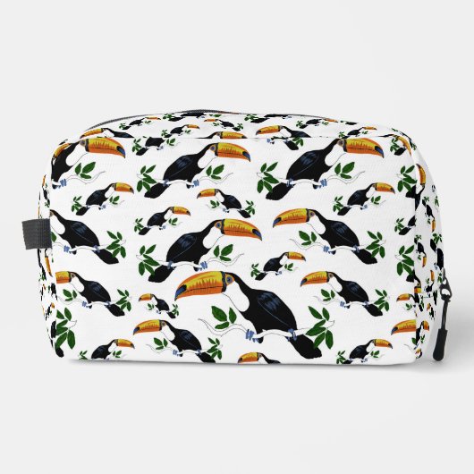 Tropical Toucans - Playful Jungle Waschbeutel (Vorderseite)