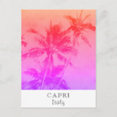 *~* Tropical Travel - AP25 Palm Leaf personalisier Postkarte (Vorderseite)