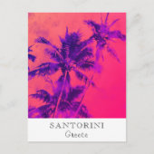 *~* Tropical Travel AP25 Personalize .. Palm Leaf Postkarte (Vorderseite)