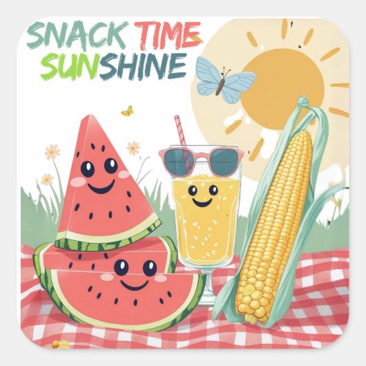 Tropical Treats – Summer Snack Sticker Set (Vorderseite)