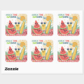 Tropical Treats – Summer Snack Sticker Set (Blatt)