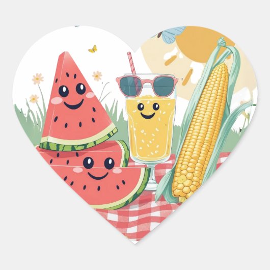Tropical Treats – Summer Snack Sticker Set (Vorderseite)