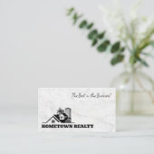 Tropical Trees Real Estate Visitenkarte (Stehend Vorderseite)