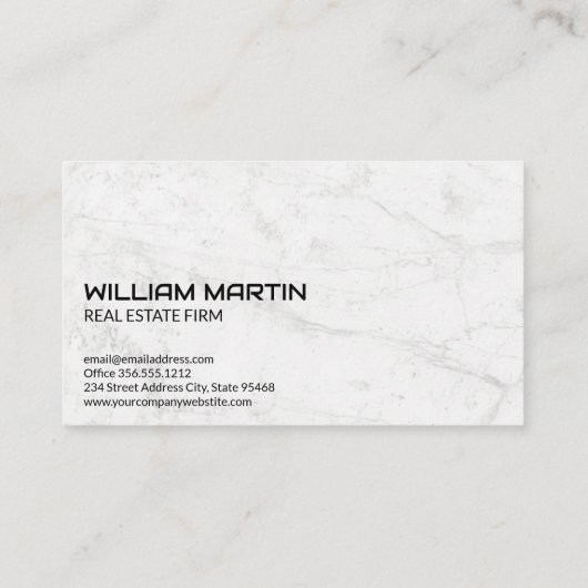 Tropical Trees Real Estate Visitenkarte (Rückseite)