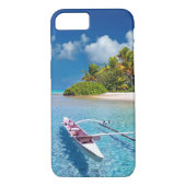Tropical Turquoise Beach Boat Island Case-Mate iPhone Hülle (Rückseite)