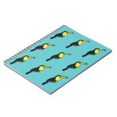 Tropical Turquoise Toucan Spiral Notebook Notizblock (Linke Seite)