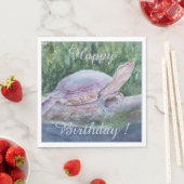 Tropical Turtle Happy Birthday Party Celebration Serviette (Beispiel)