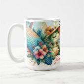 Tropical Turtle Vibes –Summer Beach Escape Art Kaffeetasse (Links)