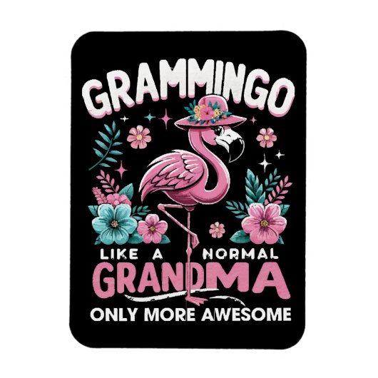 Tropical Twilight Flamingo Magnet (Vertikal)