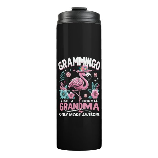 Tropical Twilight Flamingo Thermosbecher (Vorderseite)