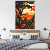 Tropical Twilight Leinwanddruck (Insitu (Schlafzimmer))
