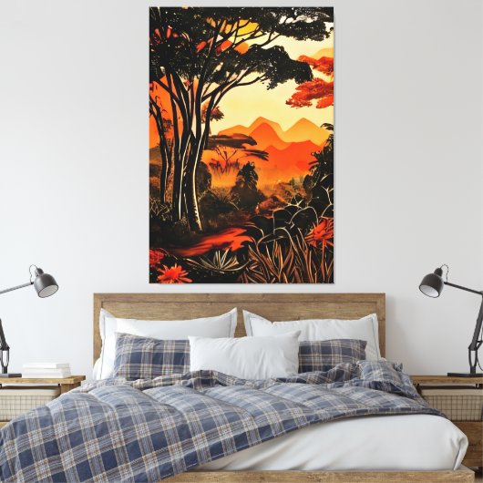 Tropical Twilight Leinwanddruck (Insitu (Schlafzimmer))